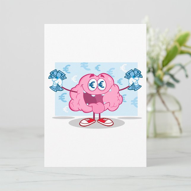 Convites Dinheiro engraçado Cartografia do Cérebro do Euro (Criador carregado)