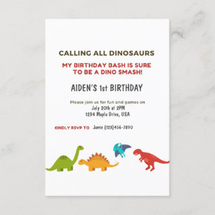 Convites Dino Bash