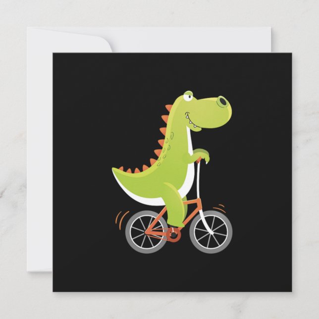 Convites Dino Bike Bicicleta Bicicleta Bicicleta Bicicleta  (Frente)