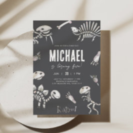 Convites Dino Dig Theme Birthday