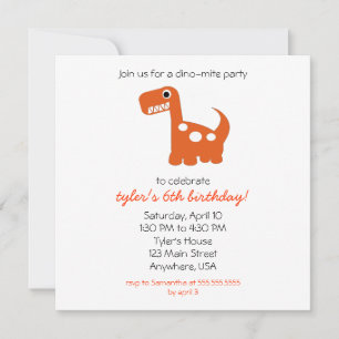 Convites Dino-mite Invitation