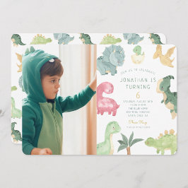 Convites Dino Party Dino mite Foto Aniversário