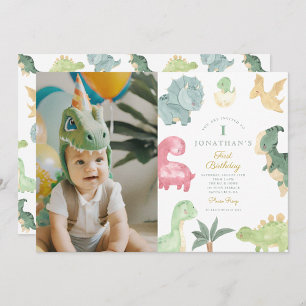 Convites Dino Party Dino mite Foto Aniversário