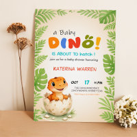 Dino Pronto para Chocar em Breve Chá de Bebê do Di