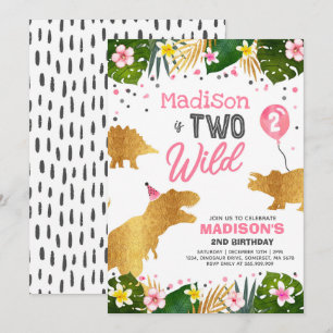 Convites Dinossaur Aniversário Convide Dois Festa de Dinoss