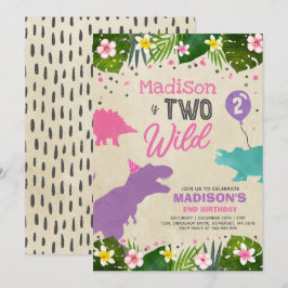 Convites Dinossaur Aniversário Convide Dois Festa de Dinoss