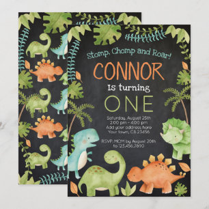 Convites Dinossaur Birthday