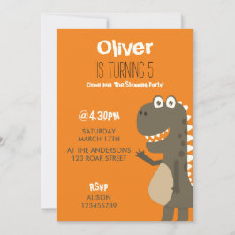 Convites Dinossaur Birthday