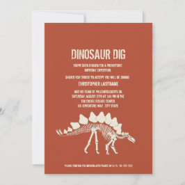 Convites Dinossaur Dig Birthday