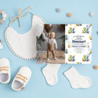 Dinossaur Stomp Chomp Rawr primeiro aniversario Pa