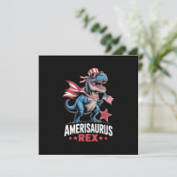 Dinossauro 4 de Julho Amerisaurus T Rex Engraçado