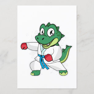 Convites Dinossauro de Artes Marciais