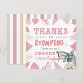 Convites Dinossauro Gelado e Rosa