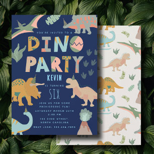 Convites Dinossauros Boho Festa dos Dinossauros Animais Ani