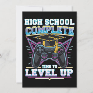 Convites Diploma de Conclusão do Ensino Médio para Gamer