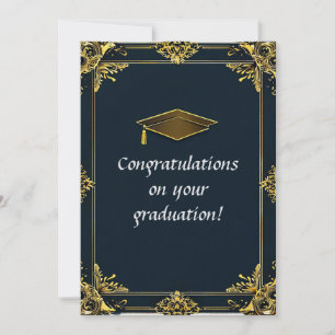 Convites Diploma de Graduação Elegante com Cartola