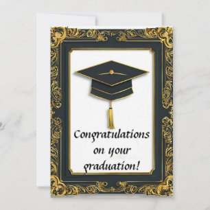 Convites Diploma de Graduação Elegante com Cartola