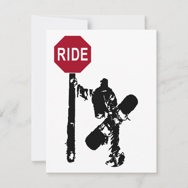 Convites direções de snowboard? (Frente)