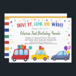 Convites Dirija pela Parada de Festa de aniversário do Kid<br><div class="desc">Dirigir pelo convite para desfile de Festa de aniversário do Kid</div>