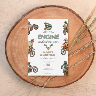 Convites Dirt bike boy 8th birthday