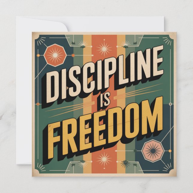 Convites Disciplina É Liberdade (Frente)