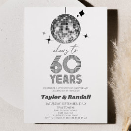 Convites Disco Ball Anima-Se A 60 Anos De Casamento