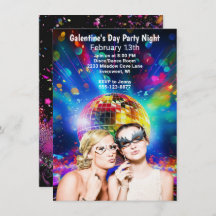 Disco Ball Galentine Day Girls Party Night