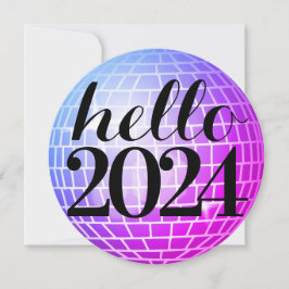 Convites Disco Ball Hello Ano Novo