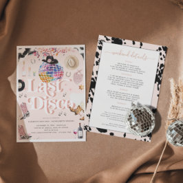 Convites Disco Cowgirl Nashville Pink Rodeo | Despedida de