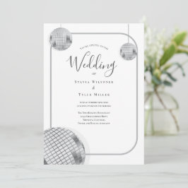 Convites Disco Retro Wedding