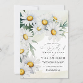 Convites Disias de aquarela em cascata código qr casamento