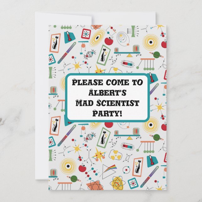 Convites Dispersão da Física do STEM de Idade Atômica Moder (Frente)