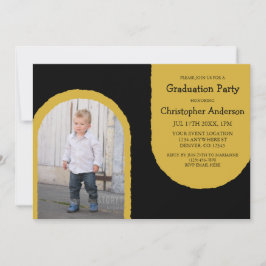 Convites Distressed Arches Graduation Party