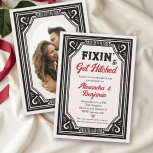 Convites Diversão ao se Casar Cartaz de Salão de Festa de C