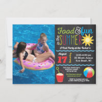 Diversão ao Sol Festa de Verão na Piscina Quadro d