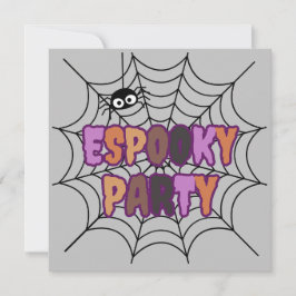 Convites Diversão Assustadora Festa Aranha Assustadora