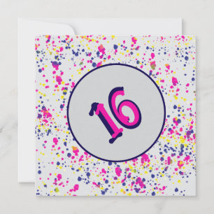 Convites Diversão Confetes Design 16