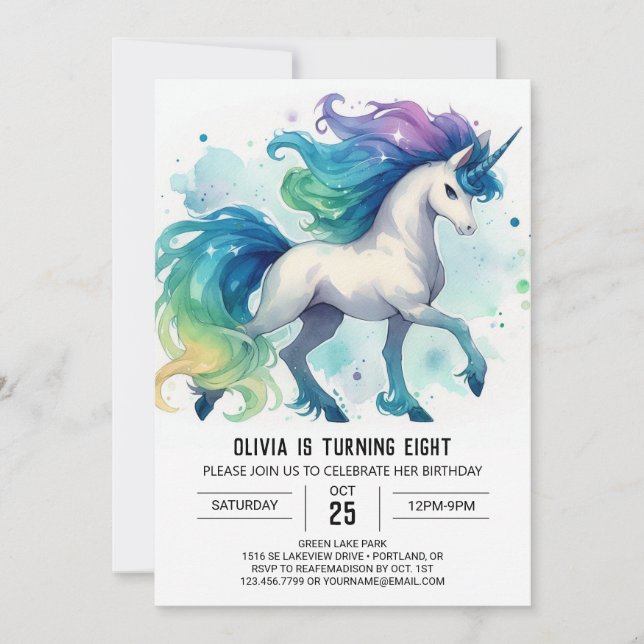 Convites Diversão de Aniversário de Cavalo Online (Frente)