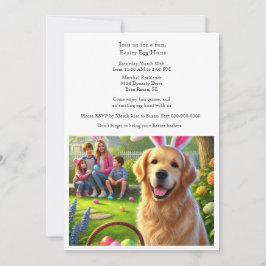 Convites Diversão de Feriado de Caça aos Ovos de Páscoa 