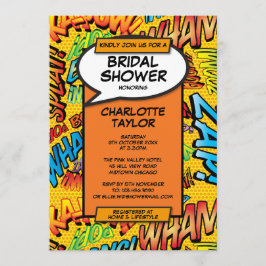 Convites Diversão do livro de banda desenhada do Chá de pan