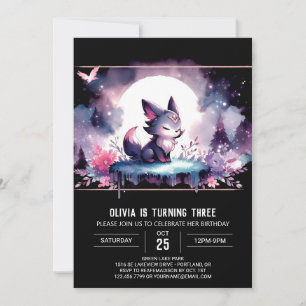 Convites Diversão do Lobo Majestoso Aniversário