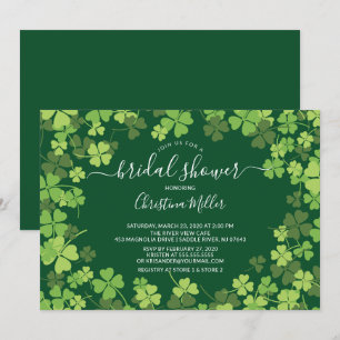 Convites Diversão do Shamrock Irish Chá de panela
