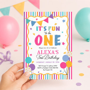 Convites Diversão em Ser Um: Festa de 1º Aniversário de Men