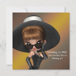 Convites Diversão Favorita da Diva Festa de 40 Anos da Mulh