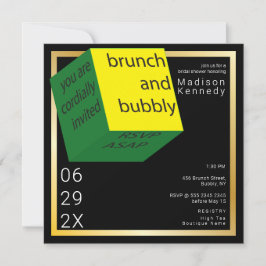 Convites Diversão Geométrica Branca de Alta Tecnologia de c