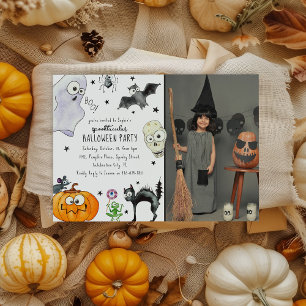 Convites Diversão Infantil Foto Divertida de Halloween