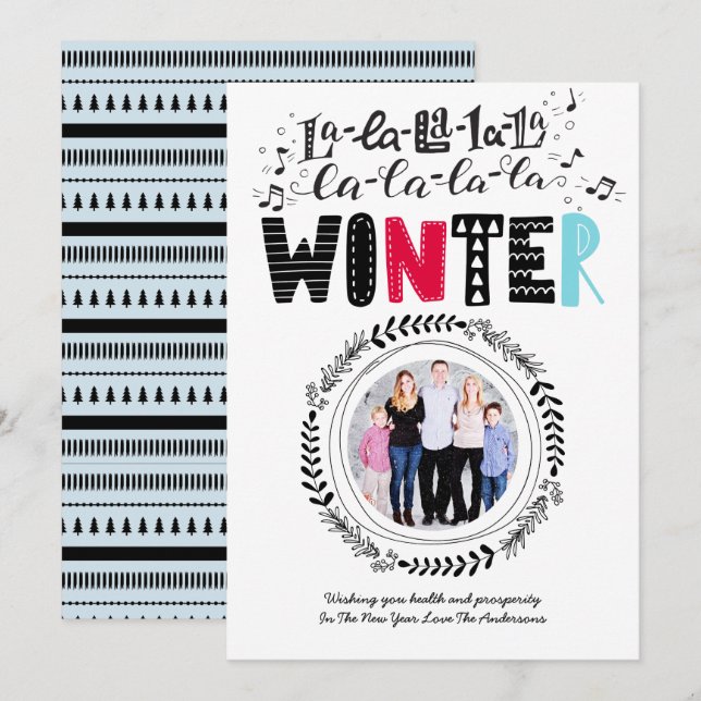 Convites Diversão Moderna de Dodle Escandinávia FOTO de Art (Frente/Verso)