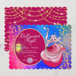Convites Diversão Música de Dança BOLLYWOOD Festa QUALQUER 