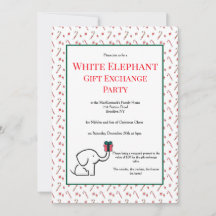 Diversão Troca de Presentes Elefante Branco Festa 