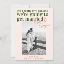 Convites divertido colorido Salve a Data com imagem